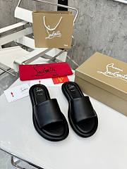 Christian Louboutin Black Slides - 3