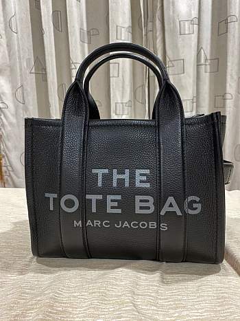 Marc Jacobs Leather Small Tote Black Bag 26x13x21cm