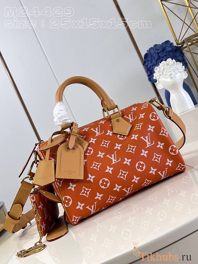 Louis Vuitton Speedy P9 Bandoulière 25 Orange 25x15x15cm - 1