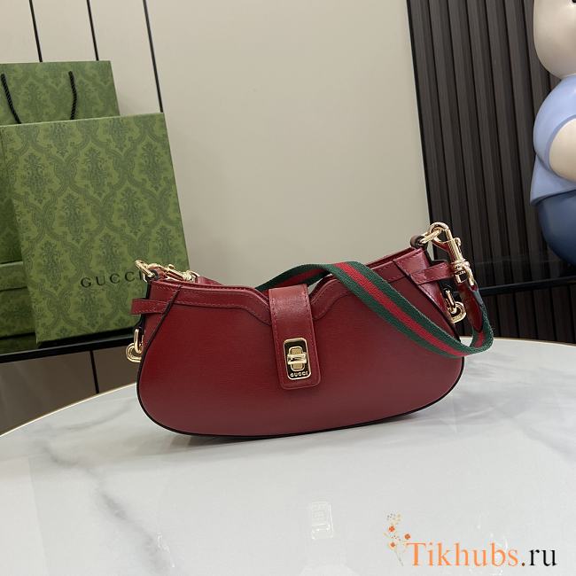 Gucci Moon Side Mini Shoulder Bag Red 24x12x5cm - 1