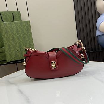 Gucci Moon Side Mini Shoulder Bag Red 24x12x5cm