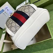 Gucci GG Supreme Ophidia Backpack White 21x29cm - 5