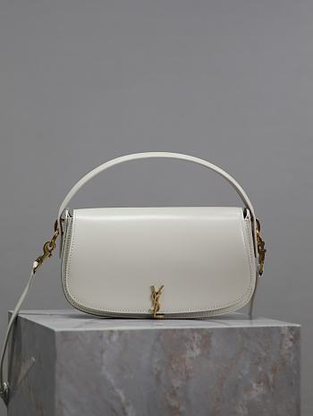 YSL Voltaire Mini Shoulder Bag White 21x11x4.5cm