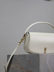 YSL Voltaire Mini Shoulder Bag White 21x11x4.5cm - 5