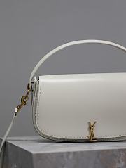 YSL Voltaire Mini Shoulder Bag White 21x11x4.5cm - 3