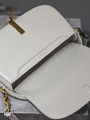 YSL Voltaire Mini Shoulder Bag White 21x11x4.5cm - 2