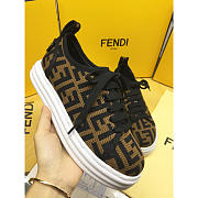 Fendi Tech Fabric Flatform Brown - 5