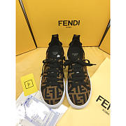 Fendi Tech Fabric Flatform Brown - 3