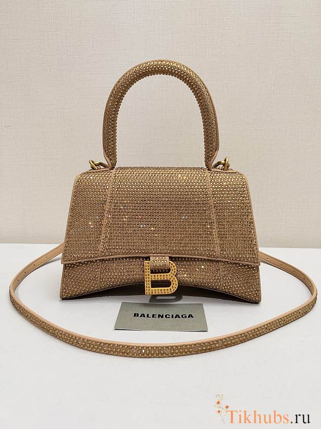 Balenciaga Hourglass Gold Top Handle Bag 23x10x24cm - 1