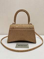 Balenciaga Hourglass Gold Top Handle Bag 23x10x24cm - 2