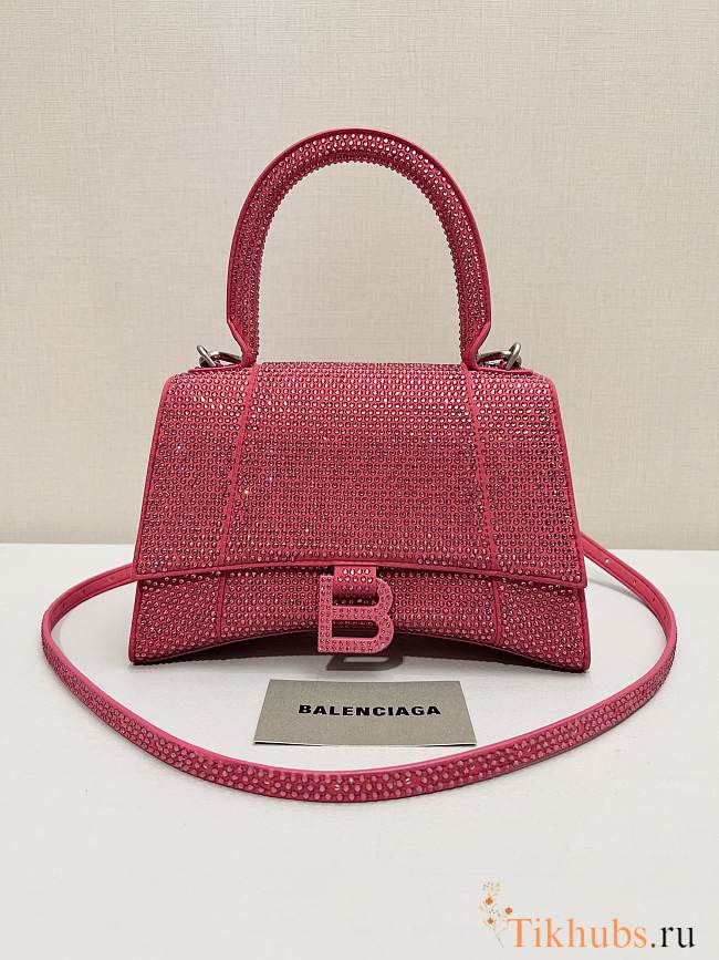 Balenciaga Hourglass Pink Top Handle Bag 23x10x24cm - 1