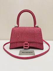 Balenciaga Hourglass Pink Top Handle Bag 23x10x24cm - 1