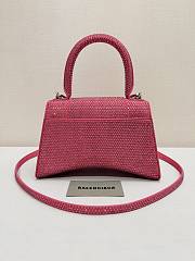 Balenciaga Hourglass Pink Top Handle Bag 23x10x24cm - 3