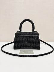 Balenciaga Hourglass Black Top Handle Bag 19x13x8cm - 4