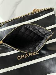 Chanel 22 Large Handbag Black White 39x42x8cm - 4