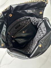Chanel 22 Large Handbag Black White 39x42x8cm - 3