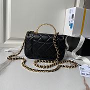 Chanel Mini CF 24S Black Gold 19x12x6cm - 4