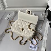 Chanel Mini CF 24S White Gold 19x12x6cm - 5