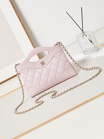 Chanel Nano 31 Light Pink Bag 20.5x17.5cm