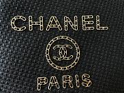 Chanel Shopping Tote Bag Black 39x20x29cm - 3