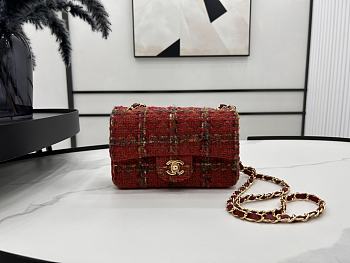 Chanel Small Flap Bag Red 20cm