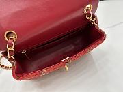 Chanel Small Flap Bag Red 20cm - 6
