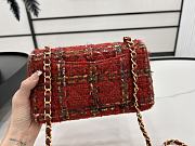 Chanel Small Flap Bag Red 20cm - 3