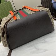 Gucci Ophidia GG Medium Backpack Beige Orange 40x24x16cm - 5