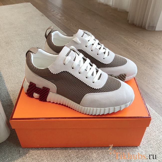 Hermes Bouncing Sneakers Brown - 1