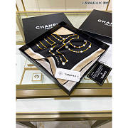 Chanel Square Scarf in Black 90x90cm - 3