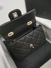 Chanel Box Bag Calfskin Gold Black 21x16x9.5cm - 5