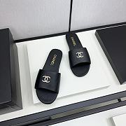 Chanel Black Slides 11 - 5