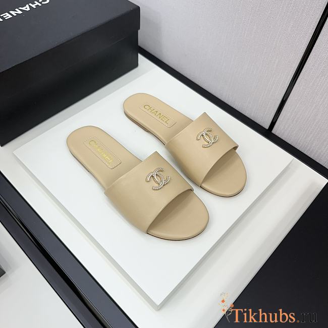 Chanel Beige Slides 03 - 1