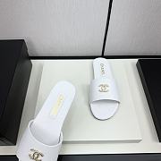 Chanel White Slides 04 - 5