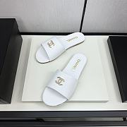 Chanel White Slides 04 - 4
