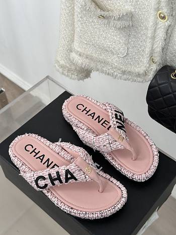 Chanel Pink Slipper
