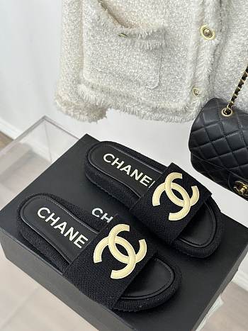 Chanel Black Slides 12