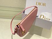 Dior Saddle Shoulder Pouch Pink Goatskin 20 x 15 x 4 cm - 4