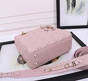 Dior Small Lady My ABC Bag Lambskin Light Pink 20cm - 6