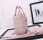 Dior Small Lady My ABC Bag Lambskin Light Pink 20cm - 5