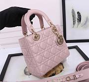 Dior Small Lady My ABC Bag Lambskin Light Pink 20cm - 4