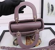 Dior Small Lady Bag Dark Purple 20cm - 2