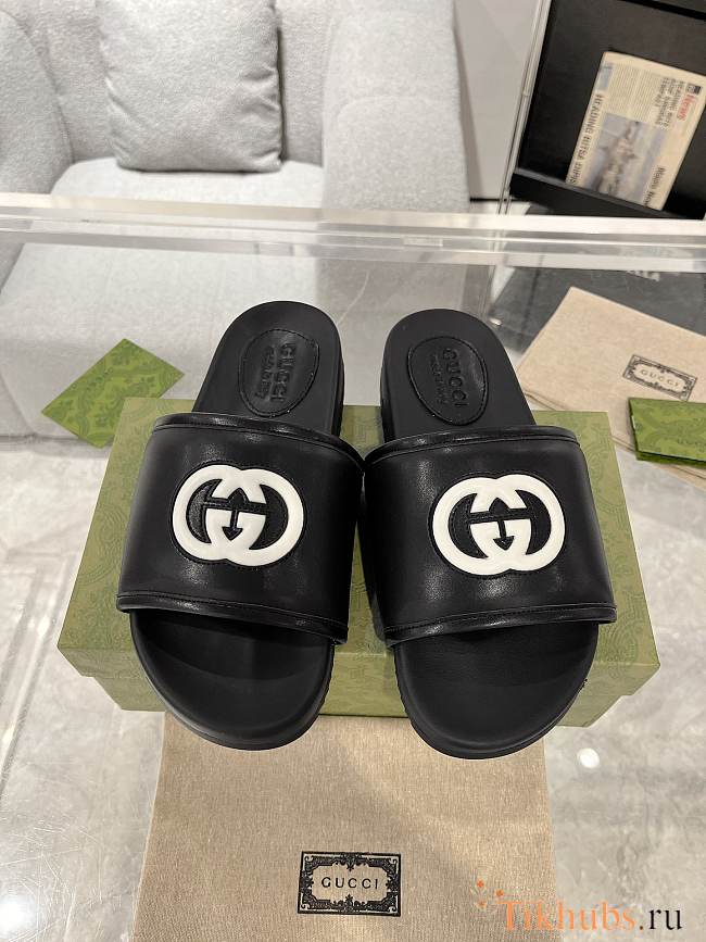 Gucci Black Slides  - 1