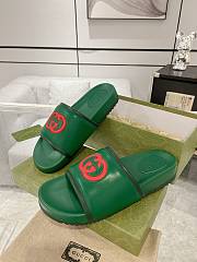 Gucci Green Slides - 3