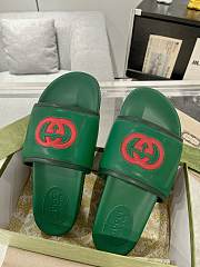 Gucci Green Slides - 2