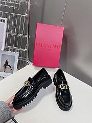 Valentino Garavani VLogo Medallion Leather Loafers - 1