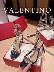 Valentino Rockstud Leather Black Heel 10cm - 4