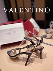 Valentino Rockstud Leather Black Heel 10cm - 3