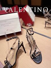 Valentino Rockstud Leather Black Heel 10cm - 2