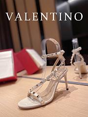 Valentino Rockstud Leather White Heel 10cm - 3